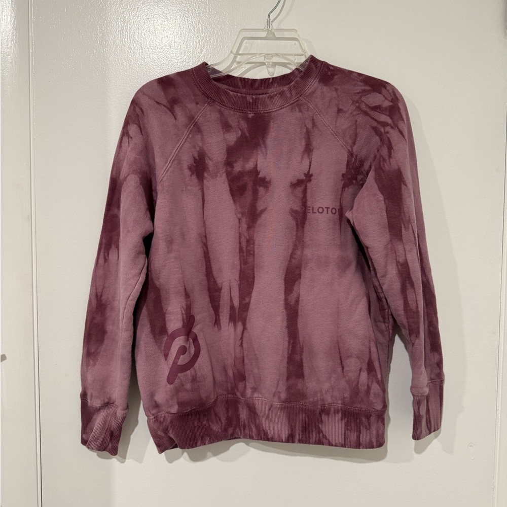 Peloton Purple Tie-Dye Crewneck